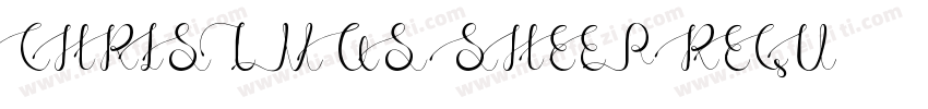 Christmas Sheep Regu字体转换